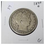 1899 O BARBER HALF DOLLAR G 1899 O BARBER HALF DOLLAR G