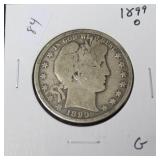 1899 O BARBER HALF DOLLAR  G