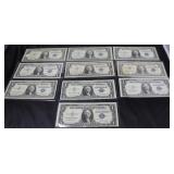 10 SILVER CERTIFICATES 10 SILVER CERTIFICATES