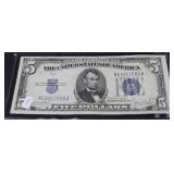 1934 5 DOLLAR SILVER CERTIFICATE