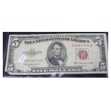 1953 5 DOLLAR RED SEAL 1953 5 DOLLAR RED SEAL