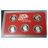 2005 SILVER PROOF QUARTER SET