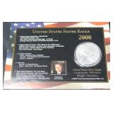 2000 SILVER EAGLE GEM