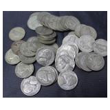 ROLL OF SILVER WARTIME NICKLES ROLL OF SILVER WARTIME NICKLES