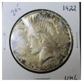 1922 PEACE DOLLAR UNC