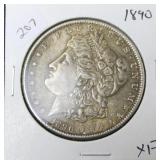 1890 MORGAN DOLLAR XF 1890 MORGAN DOLLAR XF