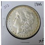 1886 MORGAN DOLLAR  XF