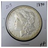 1890 MORGAN DOLLAR XF 1890 MORGAN DOLLAR XF