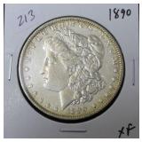 1890 MORGAN DOLLAR  XF