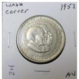 1952 WASHINGTON CARVER HALF AU 1952 WASHINGTON CARVER HALF AU