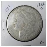 1886 O MORGAN DOLLAR  G