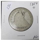1854 O SEATED HALF DOLLAR AG 1854 O SEATED HALF DOLLAR AG