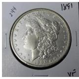 1891 MORGAN DOLLAR  VF