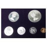 1973 VIRGIN ISLANDS PROOF SET W SILVER