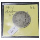 1902 BARBER QUARTER G 1902 BARBER QUARTER G