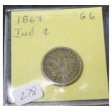 1863 INDIAN HEAD CENT  G