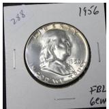 1956 FRANKLIN HALF GEM FBL