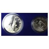LIBERTY PROOF SILVER DOLLAR &HALF W BOX PAPERS LIBERTY PROOF SILVER DOLLAR &HALF W BOX PAPERS