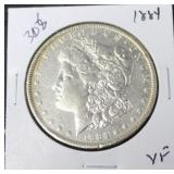 1884 MORGAN DOLLAR  VF