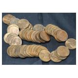 ROLL OF 1957 GEM WHEAT CENTS ROLL OF 1957 GEM WHEAT CENTS
