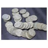 ROLL OF SILVER WARTIME NICKLES ROLL OF SILVER WARTIME NICKLES