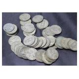 ROLL OF SILVER WARTIME NICKLES