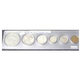 6 COIN SILVER SET 6 COIN SILVER SET