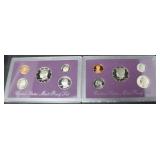 TWO PROOF SETS 1991 1990 TWO PROOF SETS 1991 1990