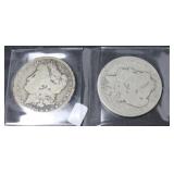 TWO PRE 21 MORGAN DOLLARS