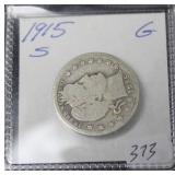 1915 S BARBER QUARTER  KEY DATE