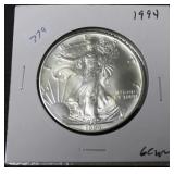 1994 SILVER EAGLE GEM 1994 SILVER EAGLE GEM