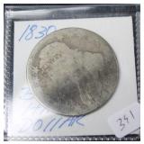 1830 BUST HALF DOLLAR  AG