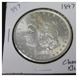 1897 MORGAN DOLLAR   CHOICE BU