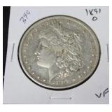 1891 O MORGAN DOLLAR  VF