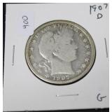 1909 D BARBER HALF DOLLAR G 1909 D BARBER HALF DOLLAR G