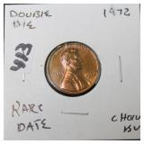 1972 LINCOLN CENT - DOUBLE DIE - RARE DATE - 1972 LINCOLN CENT - DOUBLE DIE - RARE DATE -