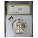 1944 WALKING LIBERTY HALF DOLLAR - PCI GRADED 1944 WALKING LIBERTY HALF DOLLAR - PCI GRADED