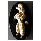 Mid-Century French Poodle Artwork Mid-Century French Poodle Artwork