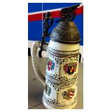 Vintage German or Japanese Lidded Stein