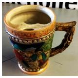 Vintage Mustache Stein