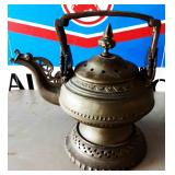 Antique Brass Lidded Pitcher