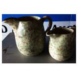 Vintage Spongeware Pitchers Vintage Spongeware Pitchers