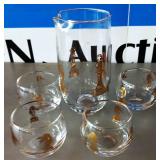 Mid-Century Glasses Set Mid-Century Glasses Set