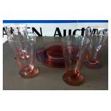 Mid-Century Glasses Set Mid-Century Glasses Set