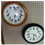 Pair of Bird Clocks