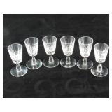 Crystal aperitif glasses (6)