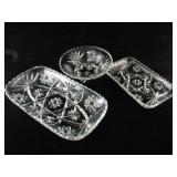 Vintage American Prescut Dishes (3)