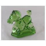 Heisey HCA 877 Light Green Glass Horse, Imperial