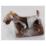 Vintage Slag Glass Scotty Champ, End of Day Glass