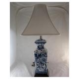 Blue & White Porcelain Lamp